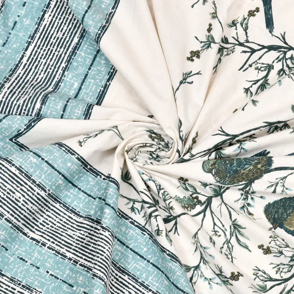 Green_Cotton_Avian_Harmony_Double_Bedsheet_With_Pillow_Cover_70X100_Cm